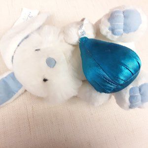 White blue Hershey's kiss Easter Bunny Plush